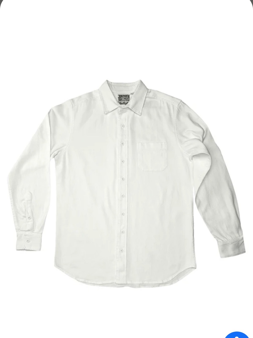 NWOT Jungmaven Alder Shirt, Washed White, Small